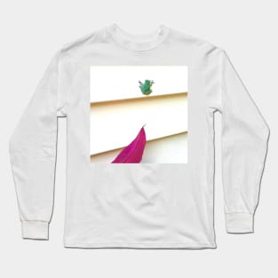 Pink Leaf Frog Long Sleeve T-Shirt